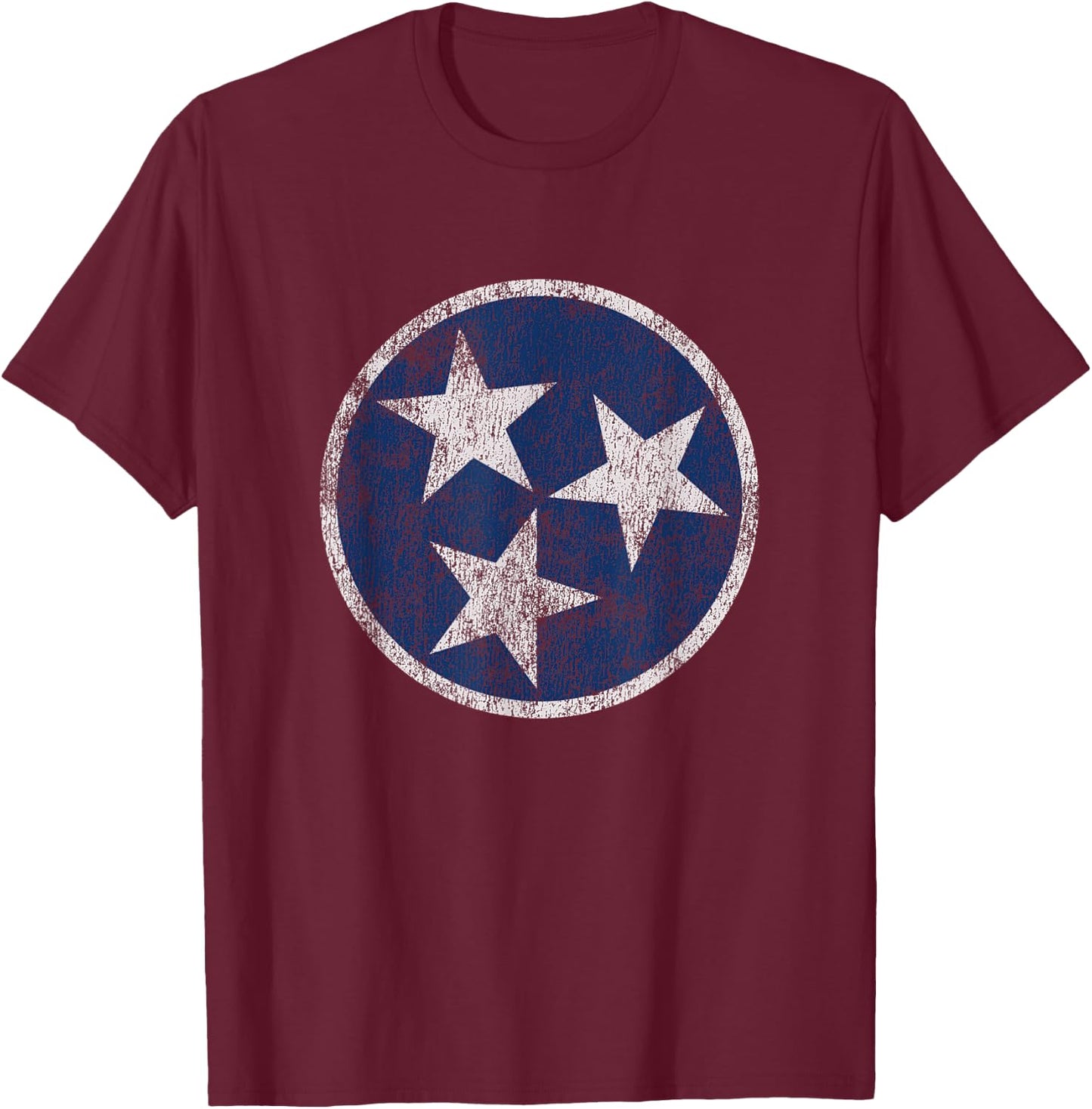 Vintage Tennessee Flag Men Women Retro TN Souvenir T-Shirt - T-Shirt | Maroon