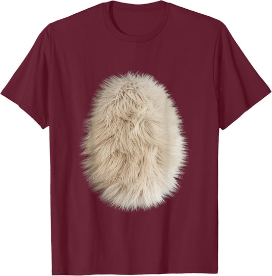 Funny Feline Belly Hair Costume for Cat Lovers Men Women Kids T-Shirt - T-Shirt | Maroon