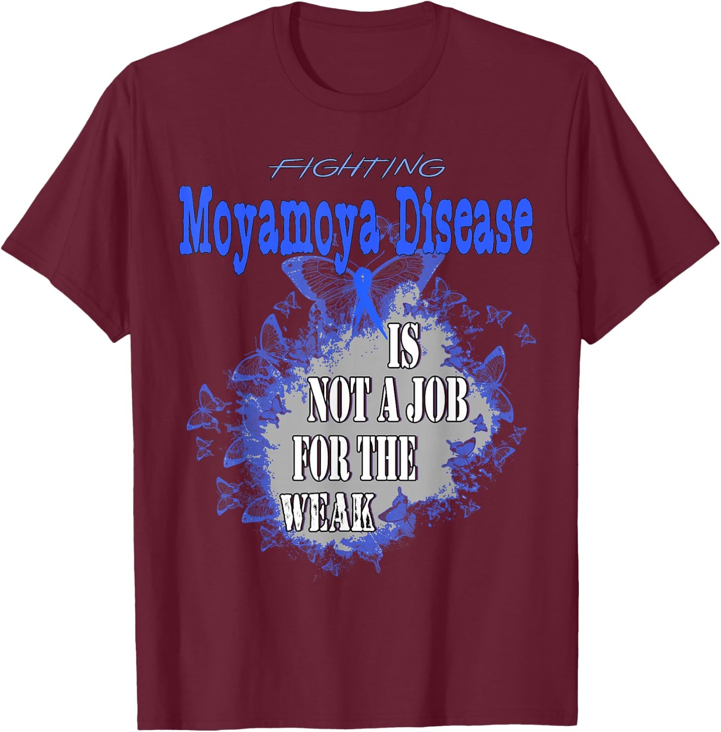 Moyamoya Disease Awareness T-Shirt - T-Shirt | Maroon