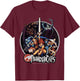 Thundercats Group Shot Vintage Circle Small T-Shirt - T-Shirt | Maroon