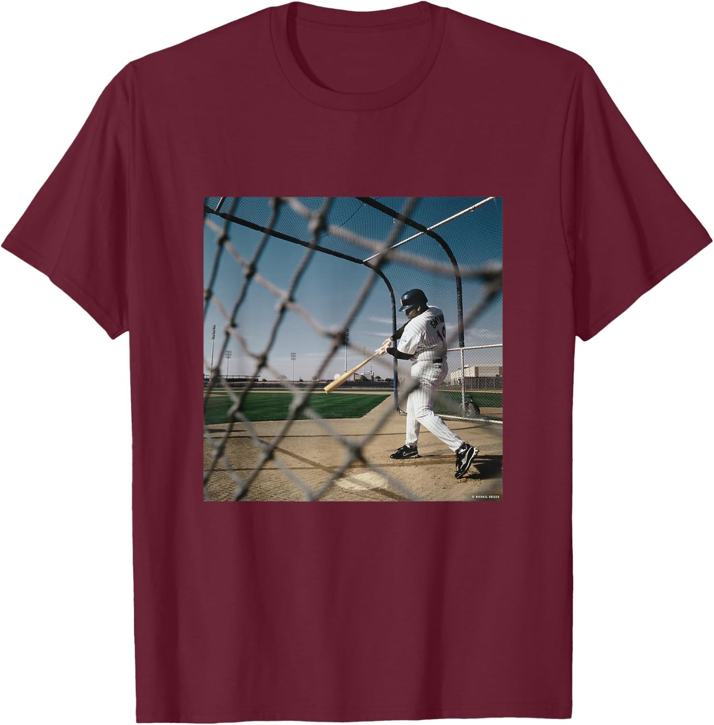 Tony Gwynn Mr Padre San Diego Padres MLB by Michael Grecco T-Shirt - T-Shirt | Maroon