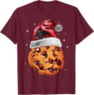 Chocolate Chip Cookie Christmas Costume Lazy Party T-Shirt - T-Shirt | Maroon