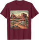 Retro Sedona Arizona Vintage Road Trip Outdoors Graphic T-Shirt - T-Shirt | Maroon
