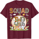Squad Of The Two Wild Animal Safari 2Nd Birthday Party T-Shirt - T-Shirt | Maroon