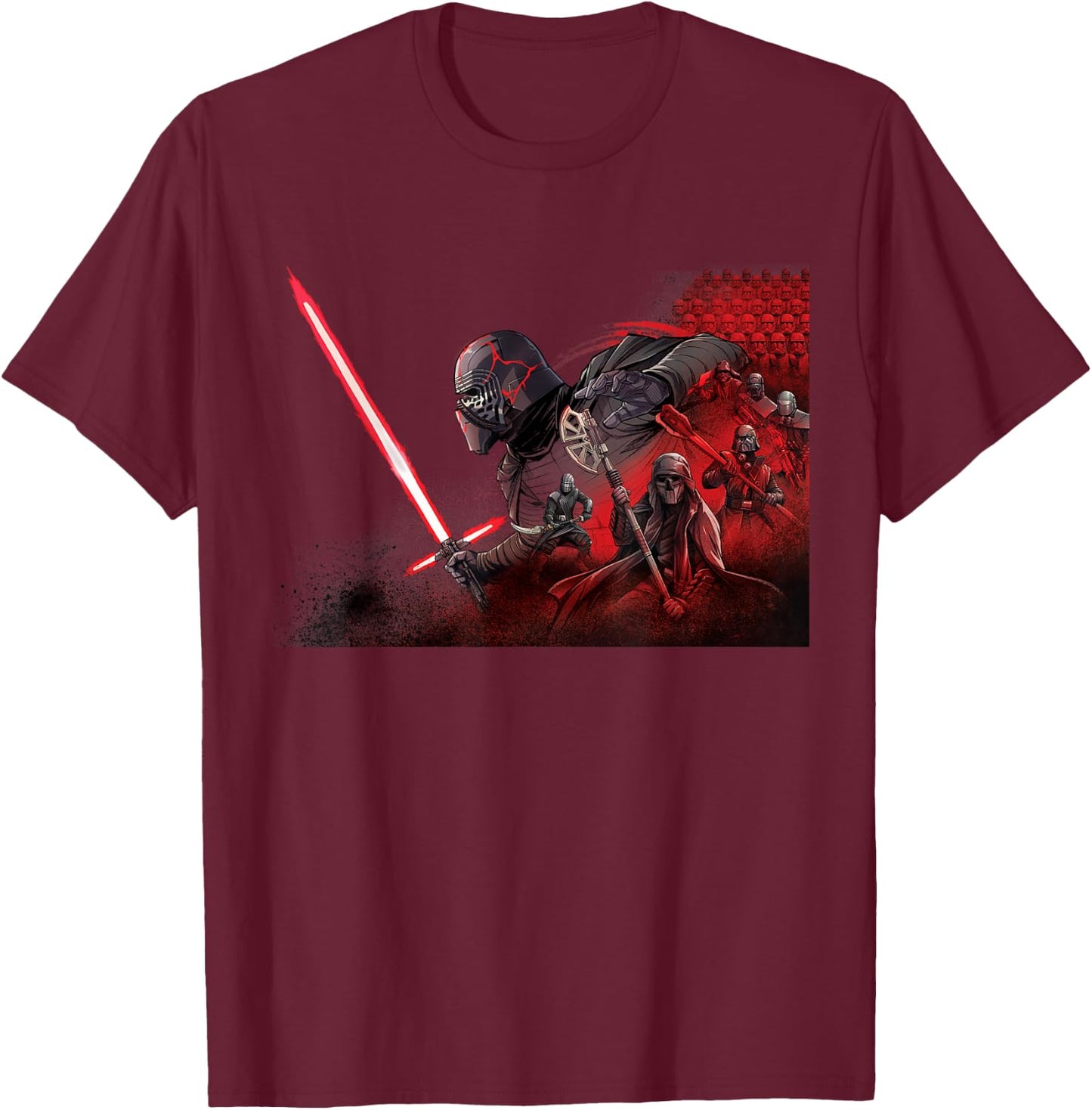 Star Wars Rise of Skywalker Kylo Knights of Ren T-Shirt - T-Shirt | Maroon