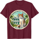 Hemingway Cat Polydactyl 6 Toes Key West T-Shirt - T-Shirt | Maroon