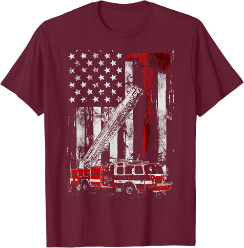 Fire Engine Truck Axe Thin Red Line Firetruck