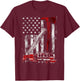 Fire Engine Truck Axe Thin Red Line Firetruck T-Shirt - T-Shirt | Maroon