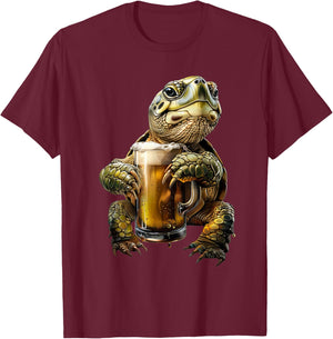 Turtle Beer T-Shirt - T-Shirt | Maroon