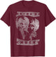 Child's Play Bride of Chucky Faded White Portrait T-Shirt - T-Shirt | Maroon
