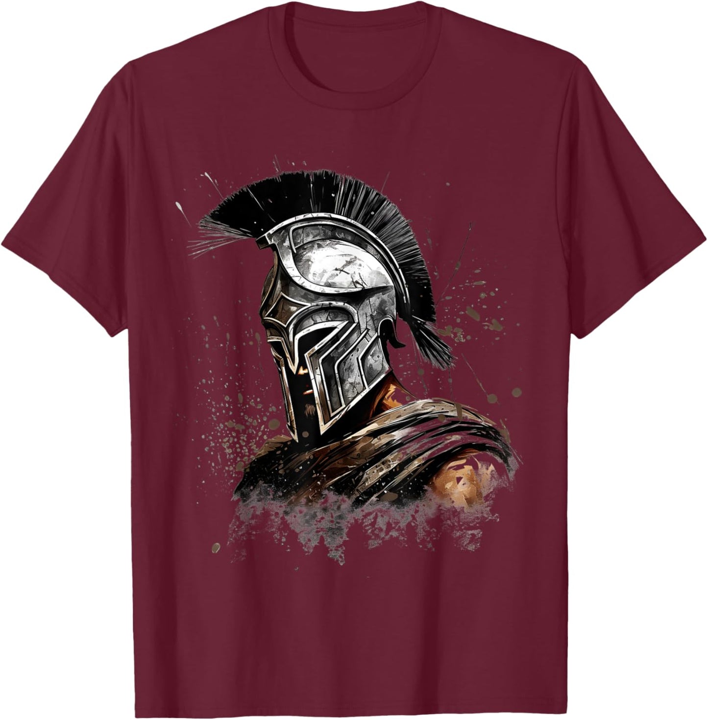 Spartan Warrior Roman Legion Sword Gladiator T-Shirt - T-Shirt | Maroon