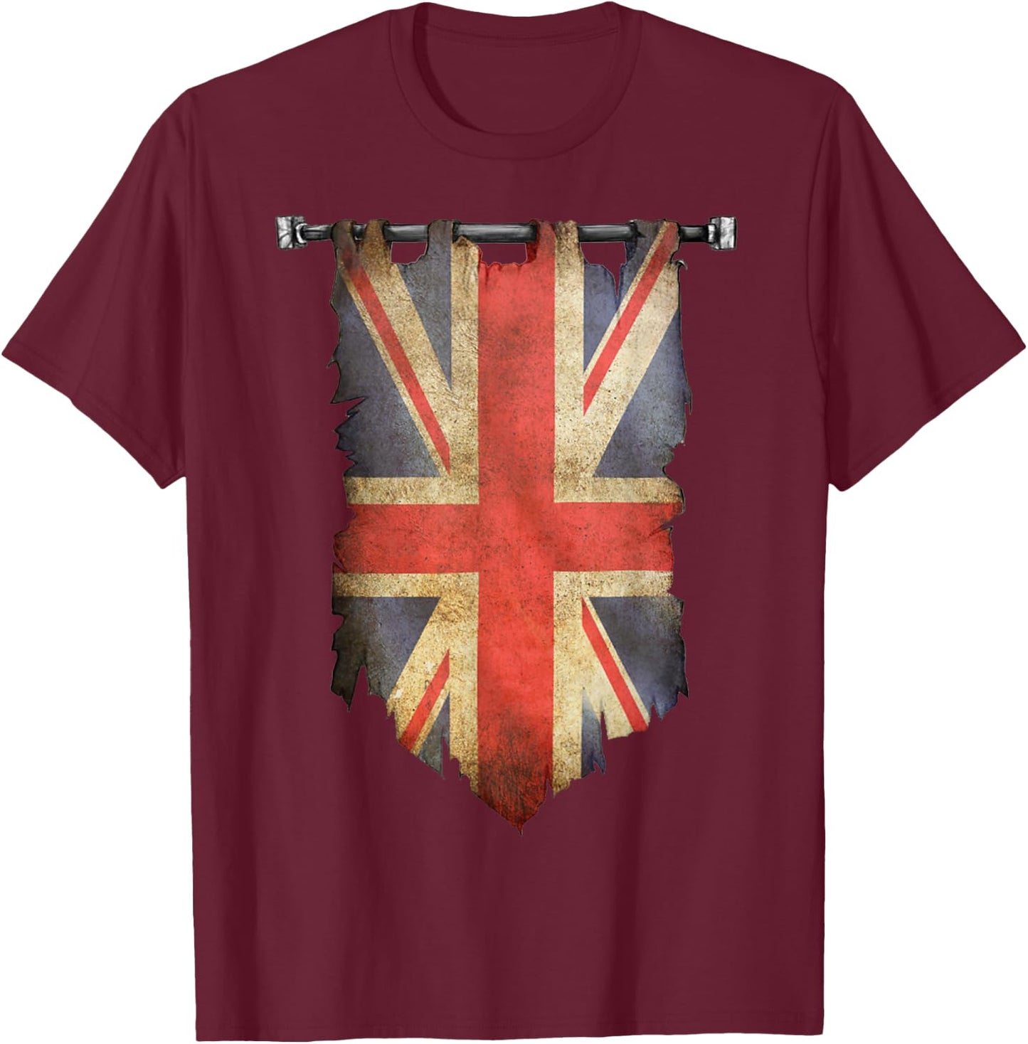 England , British shirt, england flag, England T-Shirt - T-Shirt | Maroon