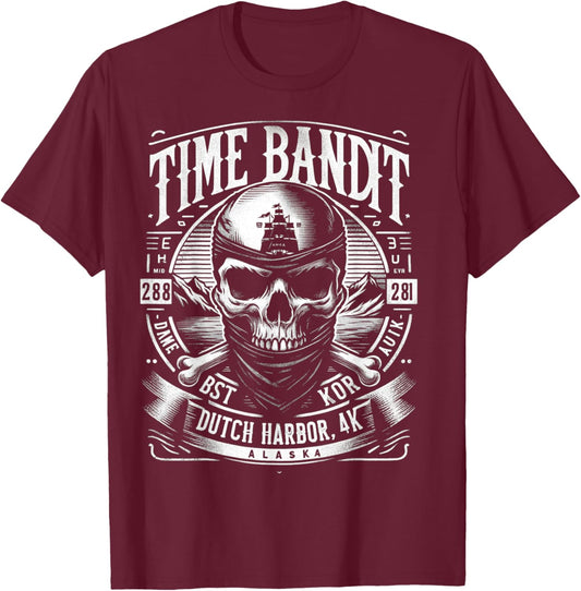 Time Bandit T-Shirt - T-Shirt | Maroon