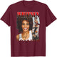 Whitney Houston Face Photos T-Shirt - T-Shirt | Maroon