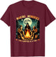 Retro Making Memories One Campfire At A Time Bigfoot Camping T-Shirt - T-Shirt | Maroon