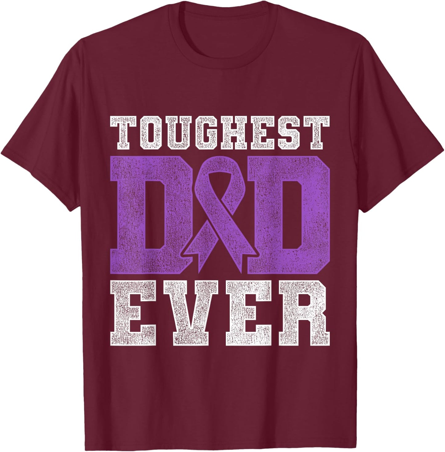 Pancreatic Cancer Survivor Dad Gift Pancreatic Cancer T-Shirt - T-Shirt | Maroon