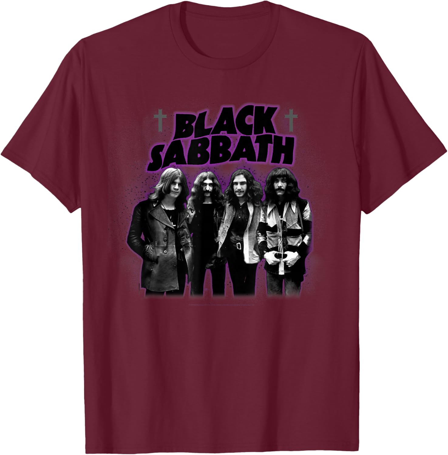 Black Sabbath Official Masters Of Reality Photo T-Shirt - T-Shirt | Maroon