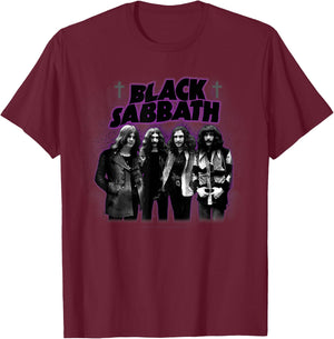 Black Sabbath Official Masters Of Reality Photo T-Shirt - T-Shirt | Maroon