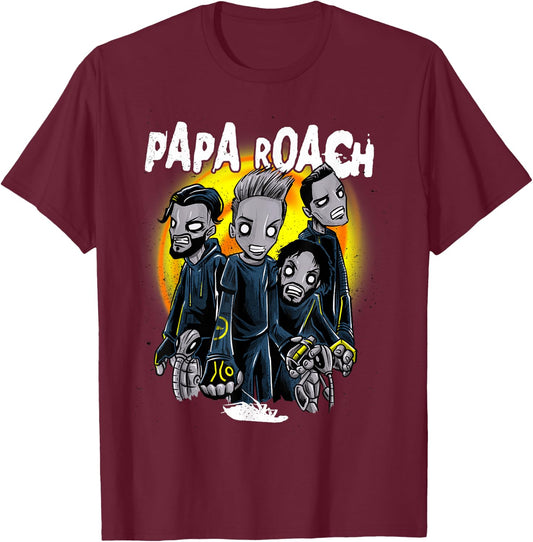 Papa Roach - Official Merchandise - Zombie Redux T-Shirt - T-Shirt | Maroon