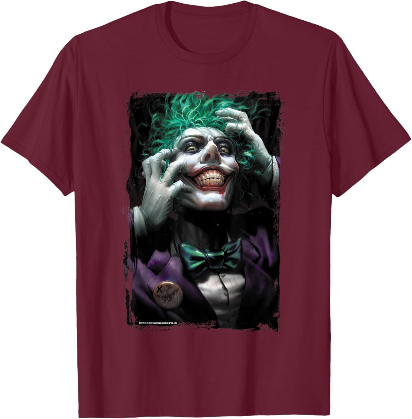 Batman Halloween Joker Dceased Madness T-Shirt - T-Shirt | Maroon