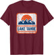 Retro Vintage Lake Tahoe T-Shirt - T-Shirt | Maroon