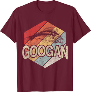 Retro Googan Fish Fishing Vintage Sunset Funny Fisherman Fan T-Shirt - T-Shirt | Maroon