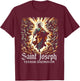 Saint Joseph Catholic Father And Worker T-Shirt - T-Shirt | Maroon