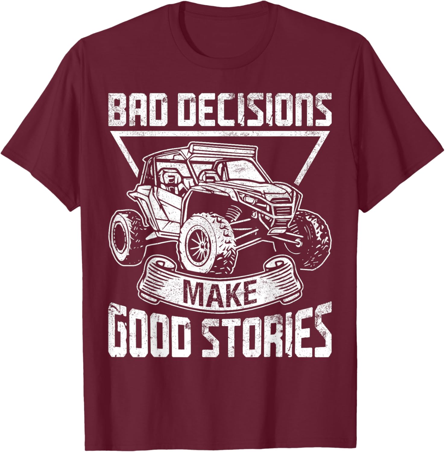 Funny SxS Design Women SxS UTV Side By Side Vehicle T-Shirt - T-Shirt | Maroon
