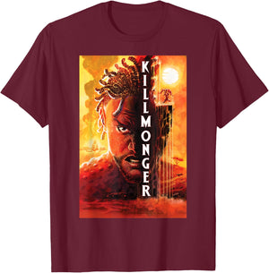 Marvel Comixology Killmonger Revenge Comic Book Cover T-Shirt - T-Shirt | Maroon