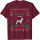 Christmas Chihuahua Dog Cuddles Pet Owners Women Kids T-Shirt - T-Shirt | Maroon