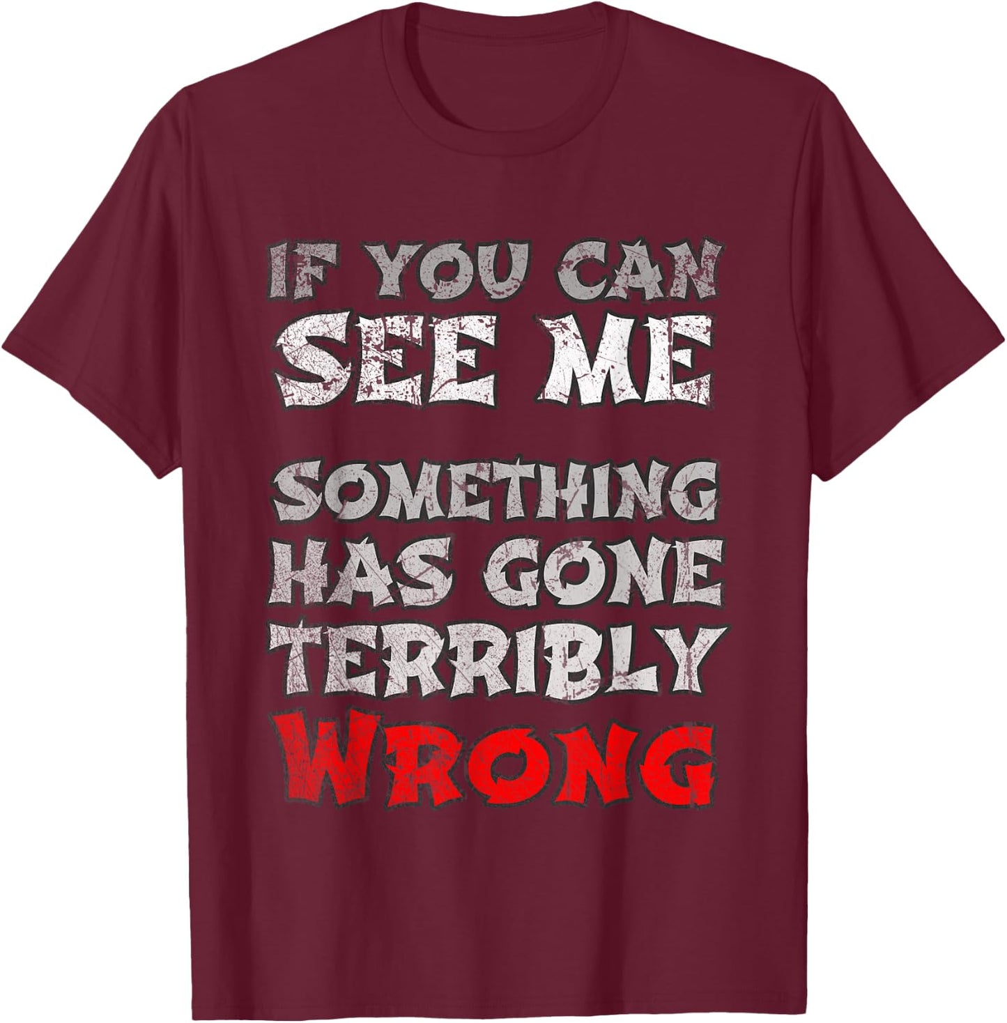 Funny You Can See Me Theater Ninja Backstage Props Crew T-Shirt - T-Shirt | Maroon