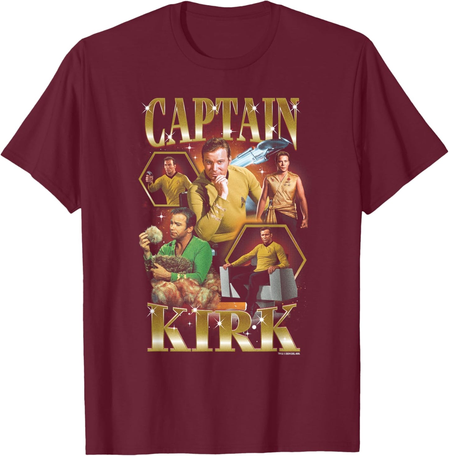 Star Trek: The Original Series Kirk Heartthrob T-Shirt - T-Shirt | Maroon