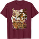 FRESH Brown Color T-Shirt - T-Shirt | Maroon