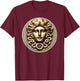 Medusa Head Myth Gorgon Snake Hair Greek Mythology Gift T-Shirt - T-Shirt | Maroon