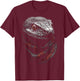 Snake Animal Graphic Art Snake T-Shirt - T-Shirt | Maroon