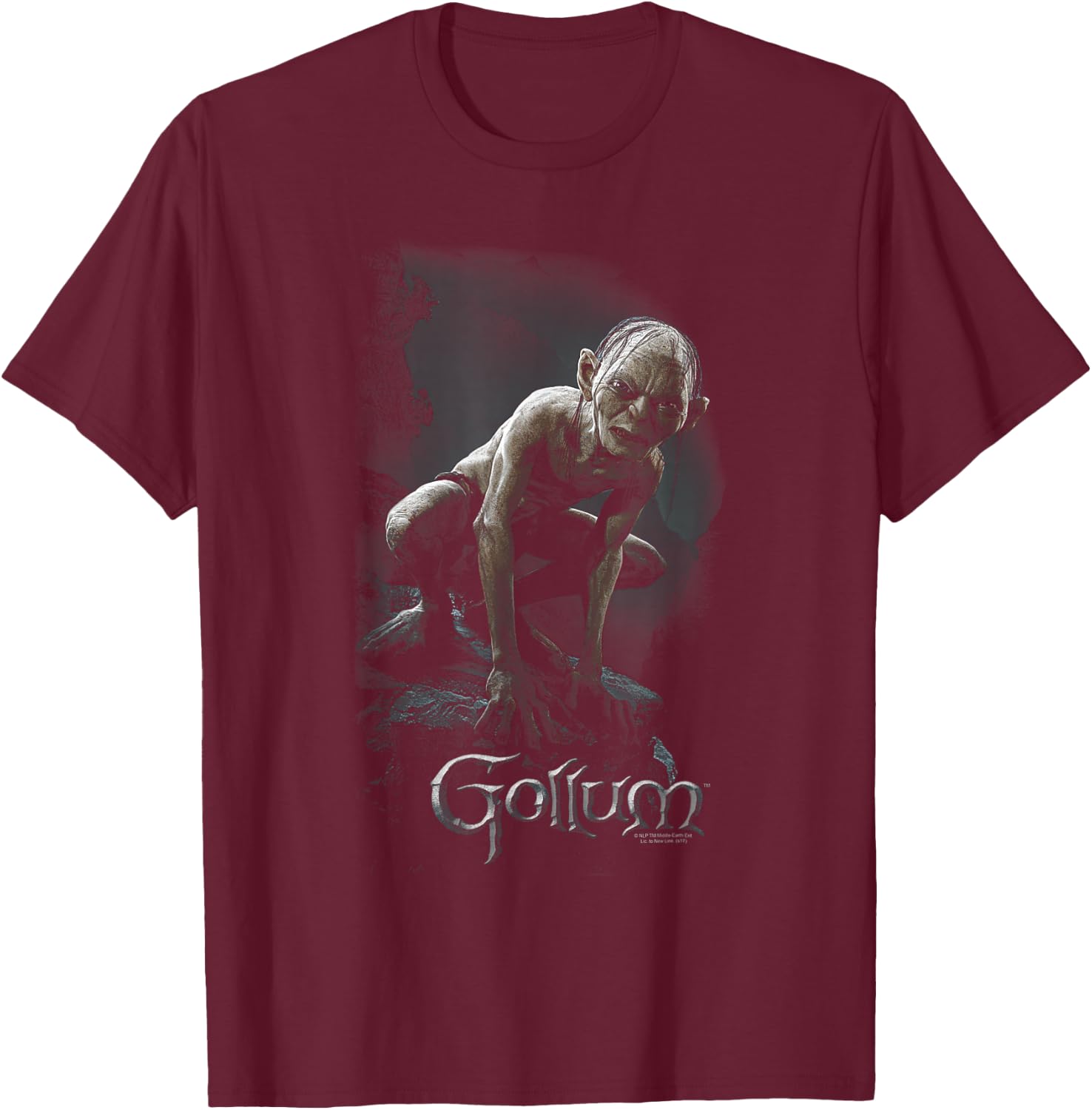 Lord of the Rings Gollum T-Shirt - T-Shirt | Maroon