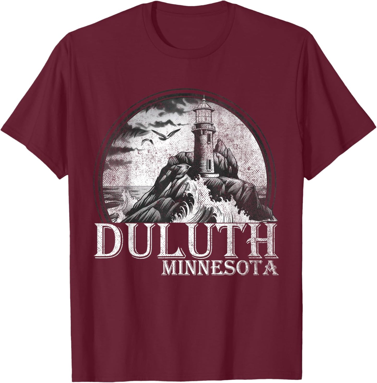 Duluth Minnesota MN | Outdoors T-Shirt - T-Shirt | Maroon