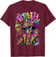 BRUH Mardi Gras Doctor New Orleans Skeleton Mardi Gras Skull T-Shirt - T-Shirt | Maroon