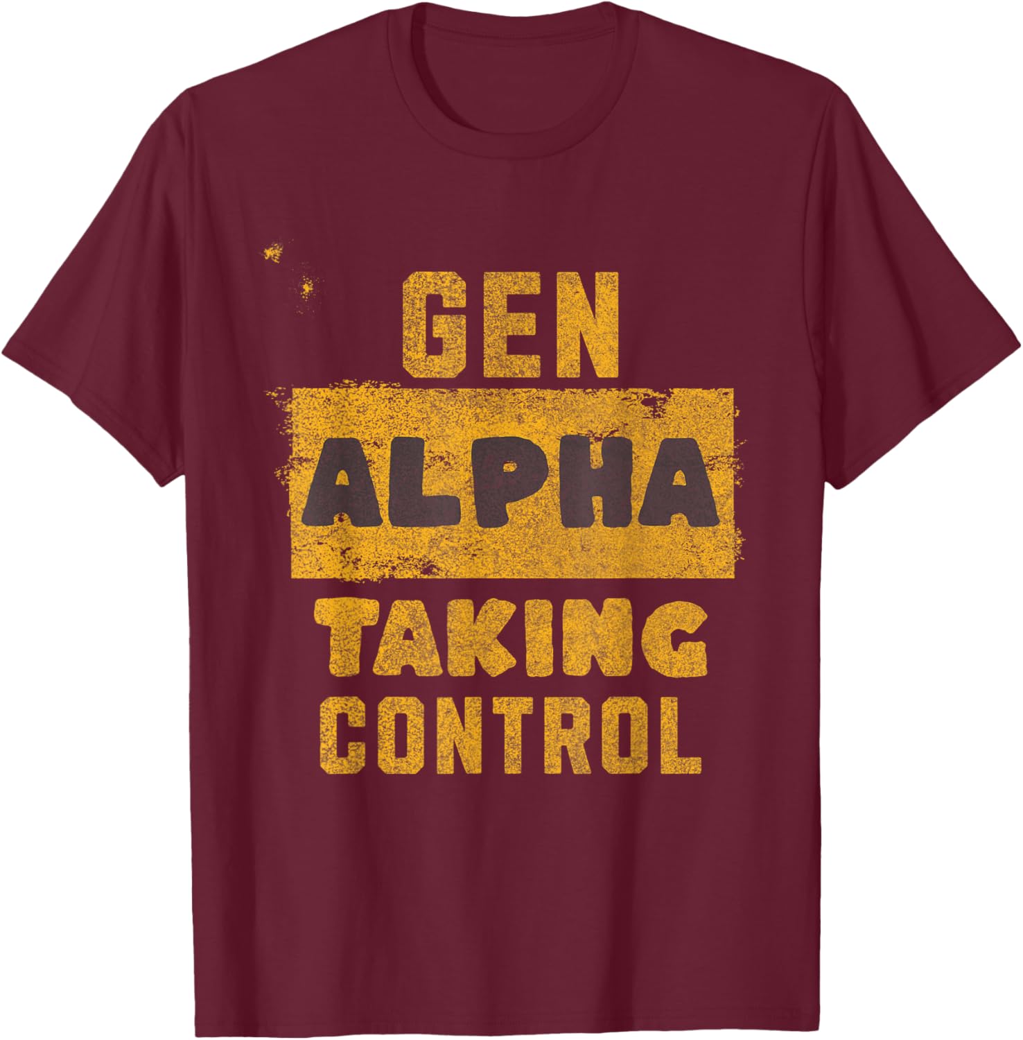 Generation Alpha - Taking Control T-Shirt - T-Shirt | Maroon