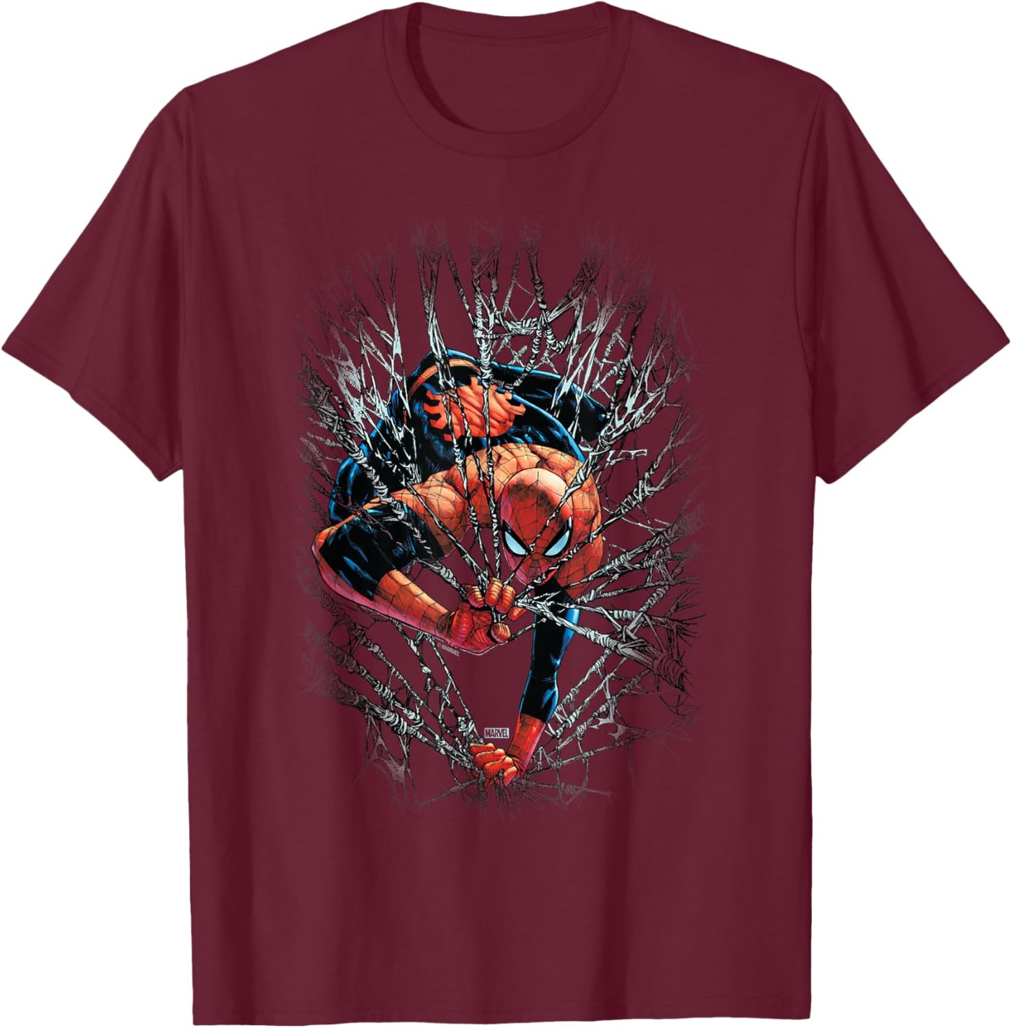 Spider-Man - Webs T-Shirt - T-Shirt | Maroon