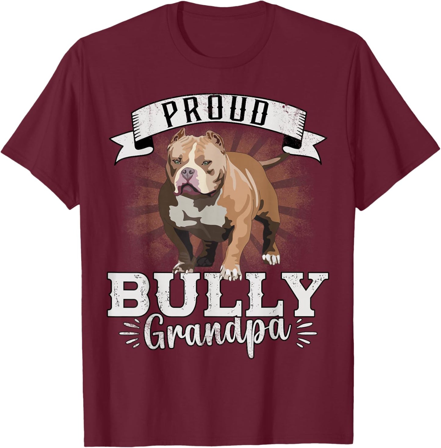 American Bully XL Dad Harness Accessories Bully Pitbull T-Shirt - T-Shirt | Maroon