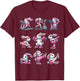 Easter Bunny Fitness Collection Gym Workout Weightlifting T-Shirt - T-Shirt | Maroon
