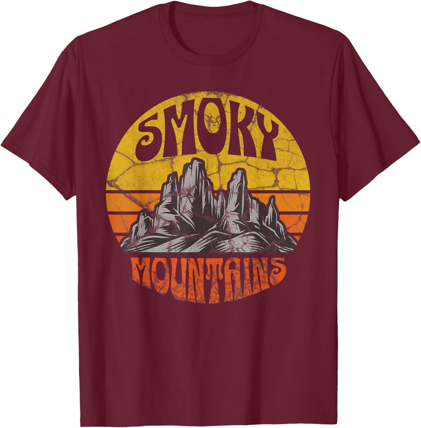 Smoky Mountains T-Shirt - T-Shirt | Maroon