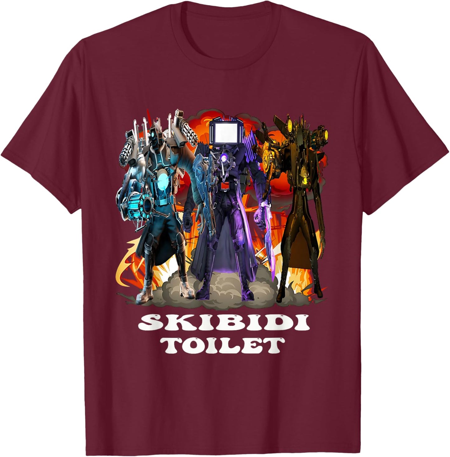 Birthday Boy and Girl , Titan Cameraman Tvman Funny T-Shirt - T-Shirt | Maroon
