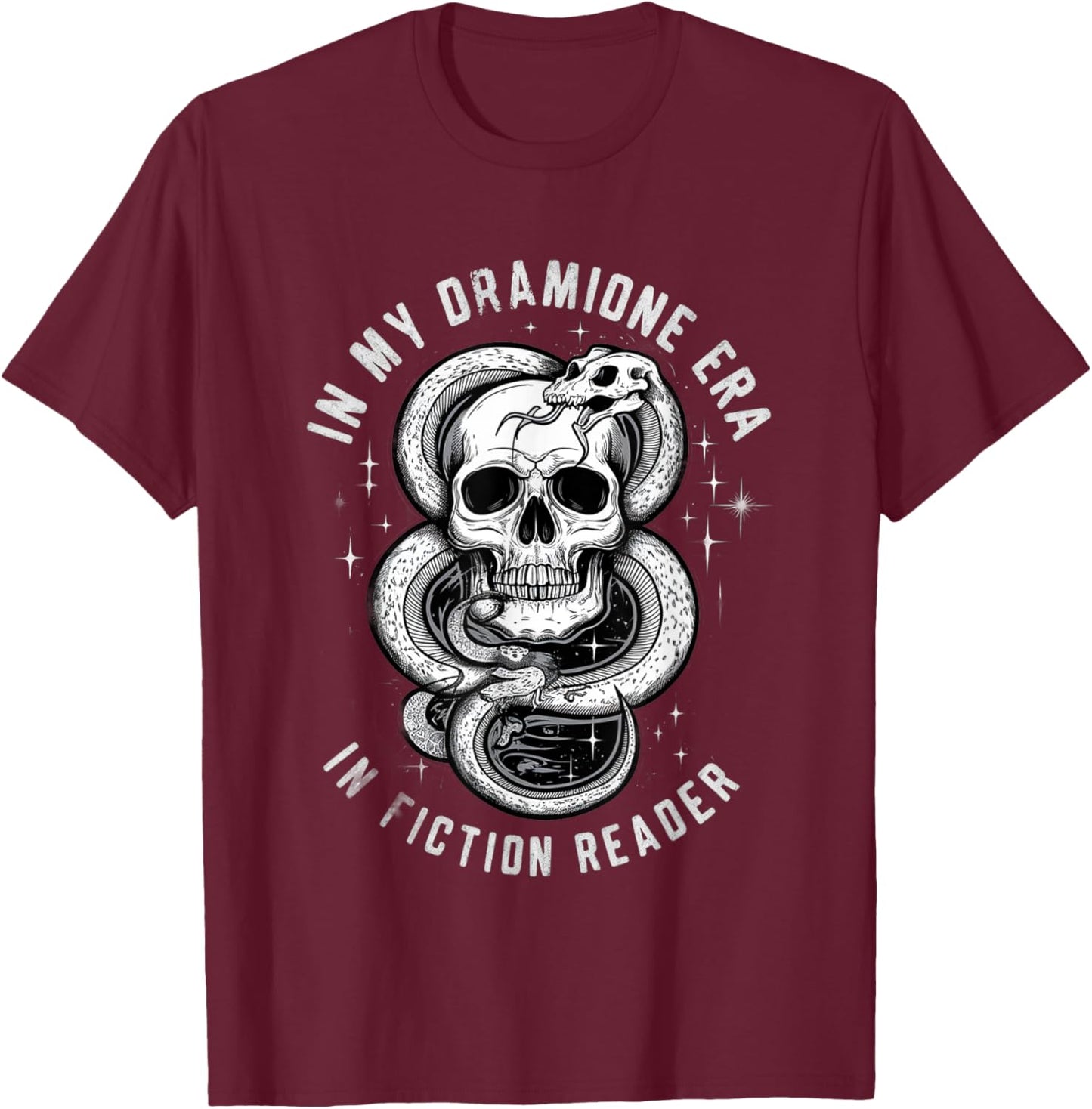 In My Dramione Era Fanfiction Writer Author Bookworm T-Shirt - T-Shirt | Maroon