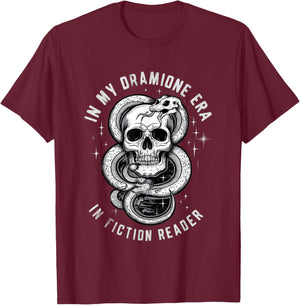 In My Dramione Era Fanfiction Writer Author Bookworm T-Shirt - T-Shirt | Maroon
