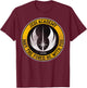 Star Wars Jedi Academy May The Force Be With You Text , Black, S T-Shirt - T-Shirt | Maroon