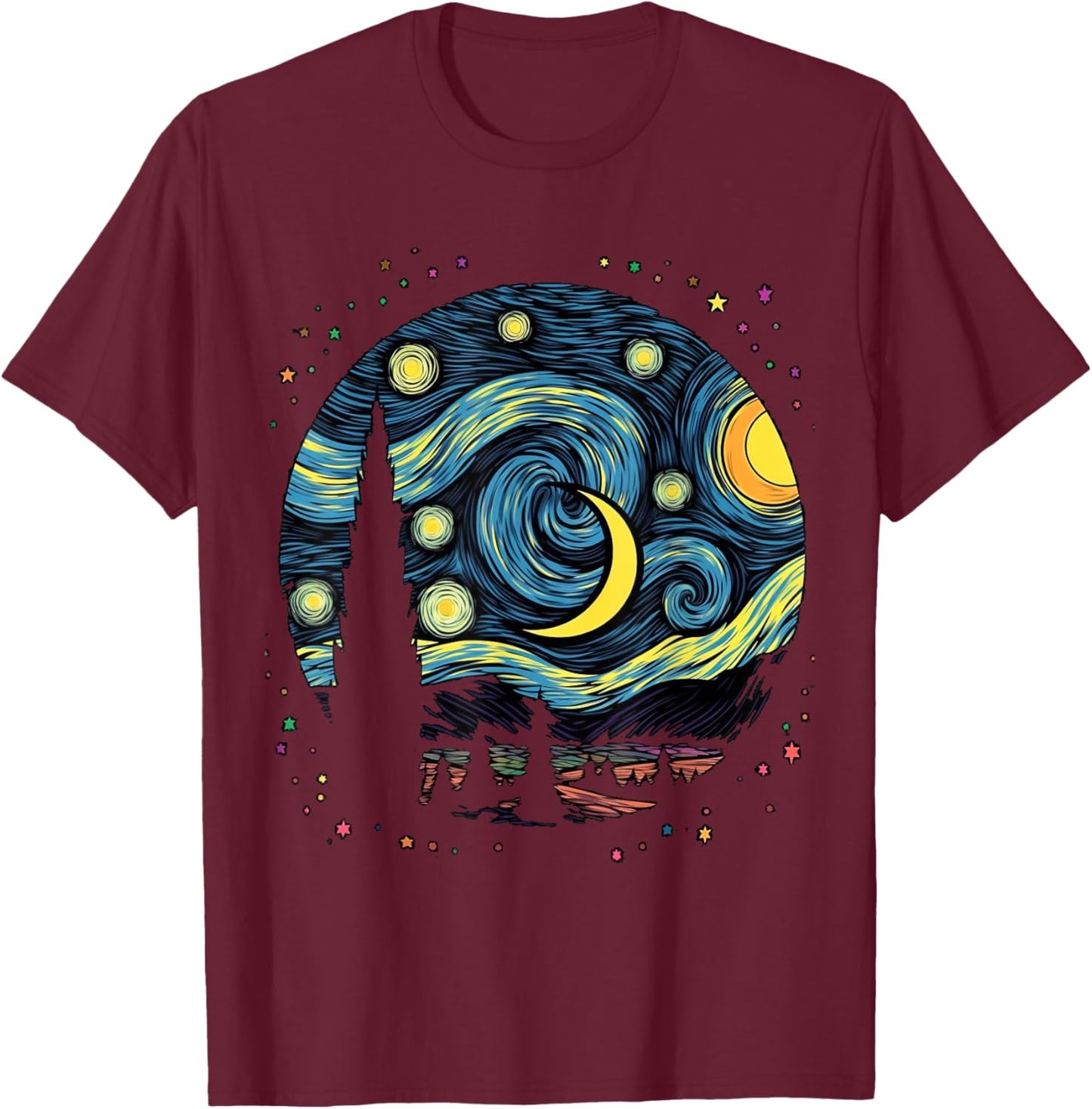 Galaxy Whispers T-Shirt - T-Shirt | Maroon