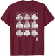 Disney Big Hero 6 Baymax Many Emotions Panels Distressed T-Shirt - T-Shirt | Maroon