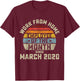 Work from Home Employee of The Month Gift T-Shirt - T-Shirt | Maroon